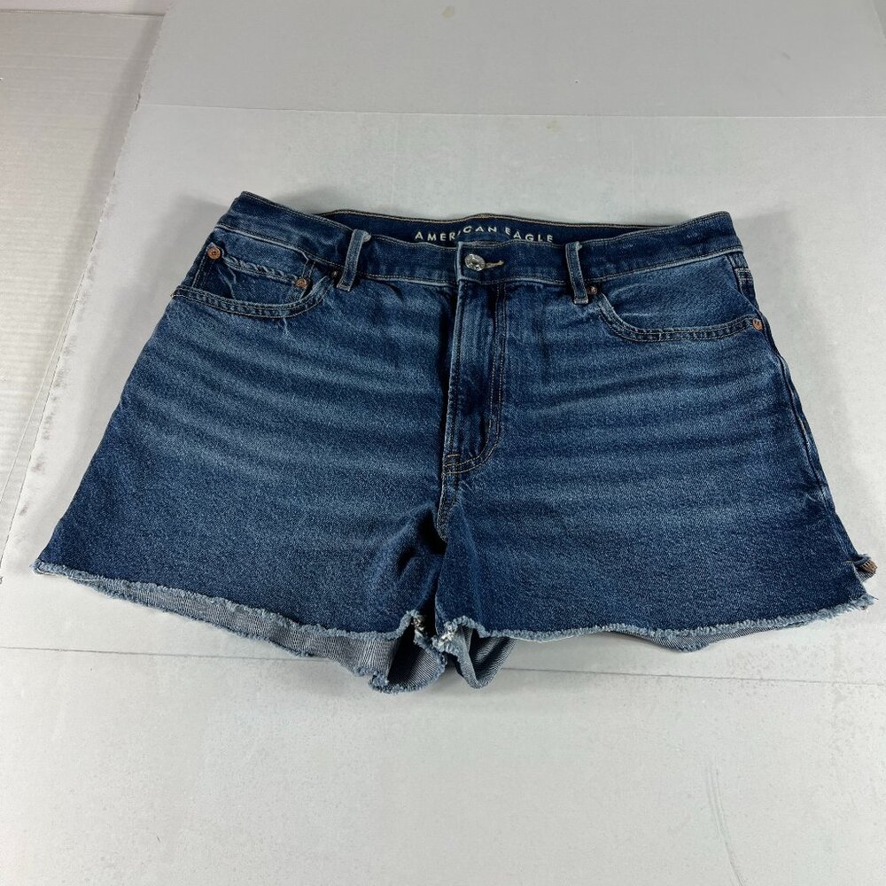 American Eagle Outfitters Dark Blue Denim Jean Shorts